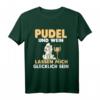 Pudel und Wein T-Shirt für Hundeliebhaber – Perfekt für Hundebesitzer mit Lang- oder Kurzhaarpudel