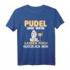 Pudel und Wein T-Shirt für Hundeliebhaber – Perfekt für Hundebesitzer mit Lang- oder Kurzhaarpudel