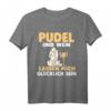 Pudel und Wein T-Shirt für Hundeliebhaber – Perfekt für Hundebesitzer mit Lang- oder Kurzhaarpudel