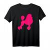 Pink Pudel T-Shirt für Hundebesitzer – Klassisch geschnitten, doppelt genähter Saum, ideal für Hundeliebhaber