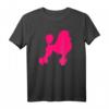 Pink Pudel T-Shirt für Hundebesitzer – Klassisch geschnitten, doppelt genähter Saum, ideal für Hundeliebhaber