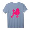 Pink Pudel T-Shirt für Hundebesitzer – Klassisch geschnitten, doppelt genähter Saum, ideal für Hundeliebhaber