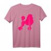 Pink Pudel T-Shirt für Hundebesitzer – Klassisch geschnitten, doppelt genähter Saum, ideal für Hundeliebhaber