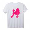 Pink Pudel T-Shirt für Hundebesitzer – Klassisch geschnitten, doppelt genähter Saum, ideal für Hundeliebhaber