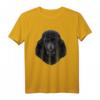 Schwarzes Pudel-Hundegesicht T-Shirt - Lustiges Design für Hundeliebhaber & Tierfreunde