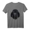 Schwarzes Pudel-Hundegesicht T-Shirt - Lustiges Design für Hundeliebhaber & Tierfreunde