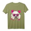 Pudel Valentine Shirt mit Hundegesicht und Herz – Perfektes Geschenk für Pudelliebhaber, Hundebesitzer und Tierfreunde zum Valentinstag