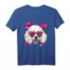 Pudel Valentine Shirt mit Hundegesicht und Herz – Perfektes Geschenk für Pudelliebhaber, Hundebesitzer und Tierfreunde zum Valentinstag