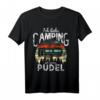 Campen Hund Wohnmobil Ich Liebe Camping Pudel Vintage T-Shirt – Lustiges Camping-Shirt für Hundeliebhaber im Sommerurlaub