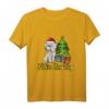 Feliz Navidog Pudel Nikolausmütze Weihnachten T-Shirt - Lustiges Geschenk für Hundeliebhaber & Pudelbesitzer zu Weihnachten