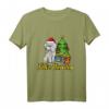Feliz Navidog Pudel Nikolausmütze Weihnachten T-Shirt - Lustiges Geschenk für Hundeliebhaber & Pudelbesitzer zu Weihnachten