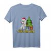 Feliz Navidog Pudel Nikolausmütze Weihnachten T-Shirt - Lustiges Geschenk für Hundeliebhaber & Pudelbesitzer zu Weihnachten
