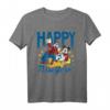 HapFrog Mickey Donald Goofy & Pluto Happy New Year T-Shirt – Offizielles Disney Merchandise für Männer, Frauen, Kinder und Jugendliche