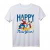 HapFrog Mickey Donald Goofy & Pluto Happy New Year T-Shirt – Offizielles Disney Merchandise für Männer, Frauen, Kinder und Jugendliche