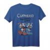 HapFrog Mugman Don't Deal With The Devil Premium T-Shirt - Lustiges Gaming T-Shirt für Jubiläum & Geburtstagsfeier