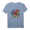 HapFrog T-Shirt mit Megazord Comic Poster - Nostalgisches Retro T-Shirt für Fans der 90er, Cartoon & Popkultur