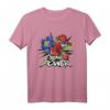HapFrog T-Shirt mit Megazord Comic Poster - Nostalgisches Retro T-Shirt für Fans der 90er, Cartoon & Popkultur