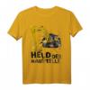 Held Der Baustelle Lustiges Baggerfahrer Bauarbeiter T-Shirt – Perfektes Geschenk für Baggerliebhaber & Hobby Baggerfahrer