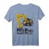 Held Der Baustelle Lustiges Baggerfahrer Bauarbeiter T-Shirt – Perfektes Geschenk für Baggerliebhaber & Hobby Baggerfahrer