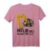 Held Der Baustelle Lustiges Baggerfahrer Bauarbeiter T-Shirt – Perfektes Geschenk für Baggerliebhaber & Hobby Baggerfahrer