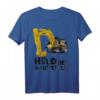 Held Der Baustelle Lustiges Baggerfahrer Bauarbeiter T-Shirt – Perfektes Geschenk für Baggerliebhaber & Hobby Baggerfahrer