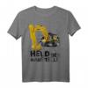 Held Der Baustelle Lustiges Baggerfahrer Bauarbeiter T-Shirt – Perfektes Geschenk für Baggerliebhaber & Hobby Baggerfahrer