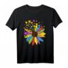 Sonnenblume Autismus T-Shirt - Autist Geschenk, Bewusstsein & Liebe, Lustiges Shirt für Autisten, Asperger & Familien zum Geburtstag & Weihnachten