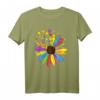 Sonnenblume Autismus T-Shirt - Autist Geschenk, Bewusstsein & Liebe, Lustiges Shirt für Autisten, Asperger & Familien zum Geburtstag & Weihnachten
