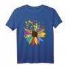 Sonnenblume Autismus T-Shirt - Autist Geschenk, Bewusstsein & Liebe, Lustiges Shirt für Autisten, Asperger & Familien zum Geburtstag & Weihnachten