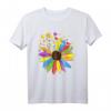 Sonnenblume Autismus T-Shirt - Autist Geschenk, Bewusstsein & Liebe, Lustiges Shirt für Autisten, Asperger & Familien zum Geburtstag & Weihnachten