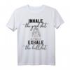 Inhale the Good Exhale the Bullshit Chakra Meditation Yoga T-Shirt – Lustiges Yoga- und Meditationsshirt für Yogis, Yoginis & Spirituelle Geschenke