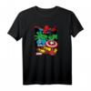 Marvel Spider-Man, Hulk, Captain America, Iron Man Panels T-Shirt - Offiziell lizenzierte Superhelden Bekleidung für Marvel Fans