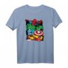 Marvel Spider-Man, Hulk, Captain America, Iron Man Panels T-Shirt - Offiziell lizenzierte Superhelden Bekleidung für Marvel Fans