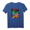 Marvel Spider-Man, Hulk, Captain America, Iron Man Panels T-Shirt - Offiziell lizenzierte Superhelden Bekleidung für Marvel Fans