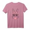 Ostern Hase Leoparden Brille T-Shirt – Lustiges Osterhasen Motiv für Damen & Mädchen, Perfekt als Ostergeschenk & Partyoutfit