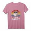 Herren Cat Daddy Vintage Ragdoll Katze Stil Used-Retro T-Shirt – Lustiges Geschenk für Katzenliebhaber, perfekt für Geburtstag, Muttertag & Weihnachten