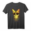 Gangster Street Cat Goldchain Kitty Rapper T-Shirt mit Sonnenbrille – Lustiges Halloween-Katzenkostüm für Katzenfans und Street-Style-Liebhaber