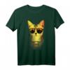 Gangster Street Cat Goldchain Kitty Rapper T-Shirt mit Sonnenbrille – Lustiges Halloween-Katzenkostüm für Katzenfans und Street-Style-Liebhaber