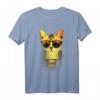 Gangster Street Cat Goldchain Kitty Rapper T-Shirt mit Sonnenbrille – Lustiges Halloween-Katzenkostüm für Katzenfans und Street-Style-Liebhaber