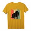 Retro Ragdoll Cat Silhouette Vintage T-Shirt - Perfektes Geschenk für Katzenliebhaber, Tierfreunde & Fans besonderer Katzenrassen