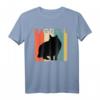 Retro Ragdoll Cat Silhouette Vintage T-Shirt - Perfektes Geschenk für Katzenliebhaber, Tierfreunde & Fans besonderer Katzenrassen