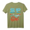 SUP Retro Damen Mädchen Stand Up Paddle T-Shirt - Perfektes Geschenk für Wassersportler, Surfer & Strandliebhaber