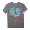 SUP Retro Damen Mädchen Stand Up Paddle T-Shirt - Perfektes Geschenk für Wassersportler, Surfer & Strandliebhaber
