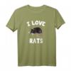 Ich Liebe Ratten Shirt – Süßes und lustiges Ratten T-Shirt für Damen, Herren & Kinder