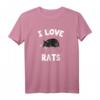Ich Liebe Ratten Shirt – Süßes und lustiges Ratten T-Shirt für Damen, Herren & Kinder
