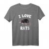 Ich Liebe Ratten Shirt – Süßes und lustiges Ratten T-Shirt für Damen, Herren & Kinder