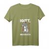 Damen Igitt Menschen Ratte Lustiges Spruch T-Shirt mit V-Ausschnitt - Humorvolles Statement für Alleingängerinnen