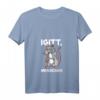 Damen Igitt Menschen Ratte Lustiges Spruch T-Shirt mit V-Ausschnitt - Humorvolles Statement für Alleingängerinnen