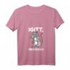 Damen Igitt Menschen Ratte Lustiges Spruch T-Shirt mit V-Ausschnitt - Humorvolles Statement für Alleingängerinnen