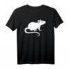 Ratte T-Shirt für Tierliebhaber – Klassisch geschnitten, doppelt genähter Saum, perfekt für Nagetierfans